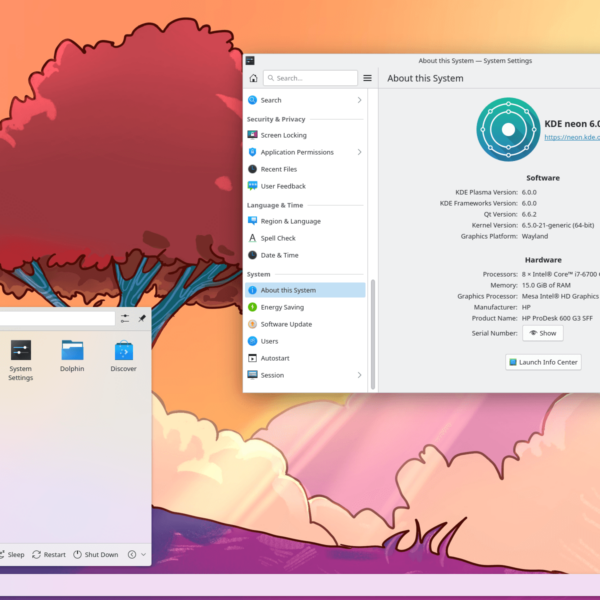 KDE Neon laptop preinstalled Linux distro