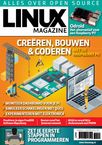Linux Magazine Jaargang 21 September 2020 Voorblad