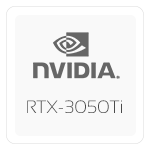 NVIDIA GeForce RTX-3050 Ti – 4GB DDR6 – NP50PNK